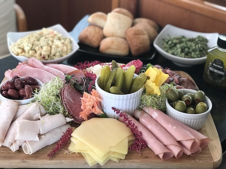 Lunch meats Pickles Olives Rolls on SY STARFISH 750px Carol Kent